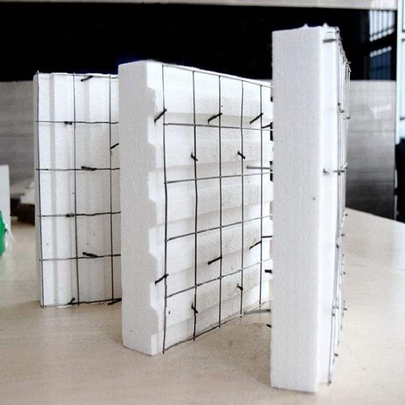 EPS insulation panel sample cut by CNC foam cutter, smooth and neat cutting surface for exterior wall decoration