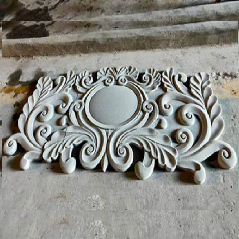 Foamed ceramic exterior wall relief sample carved by stone and foamed ceramic engraving machine for indoor and outdoor decoration