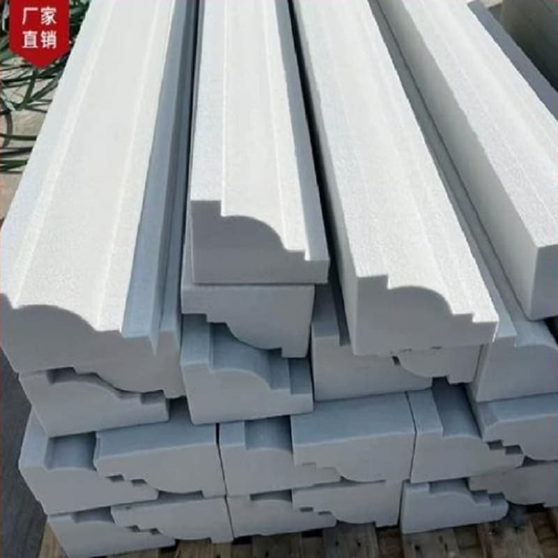 Foamed ceramic relief sample cut by engraving machine for fire-resistant building exterior walls